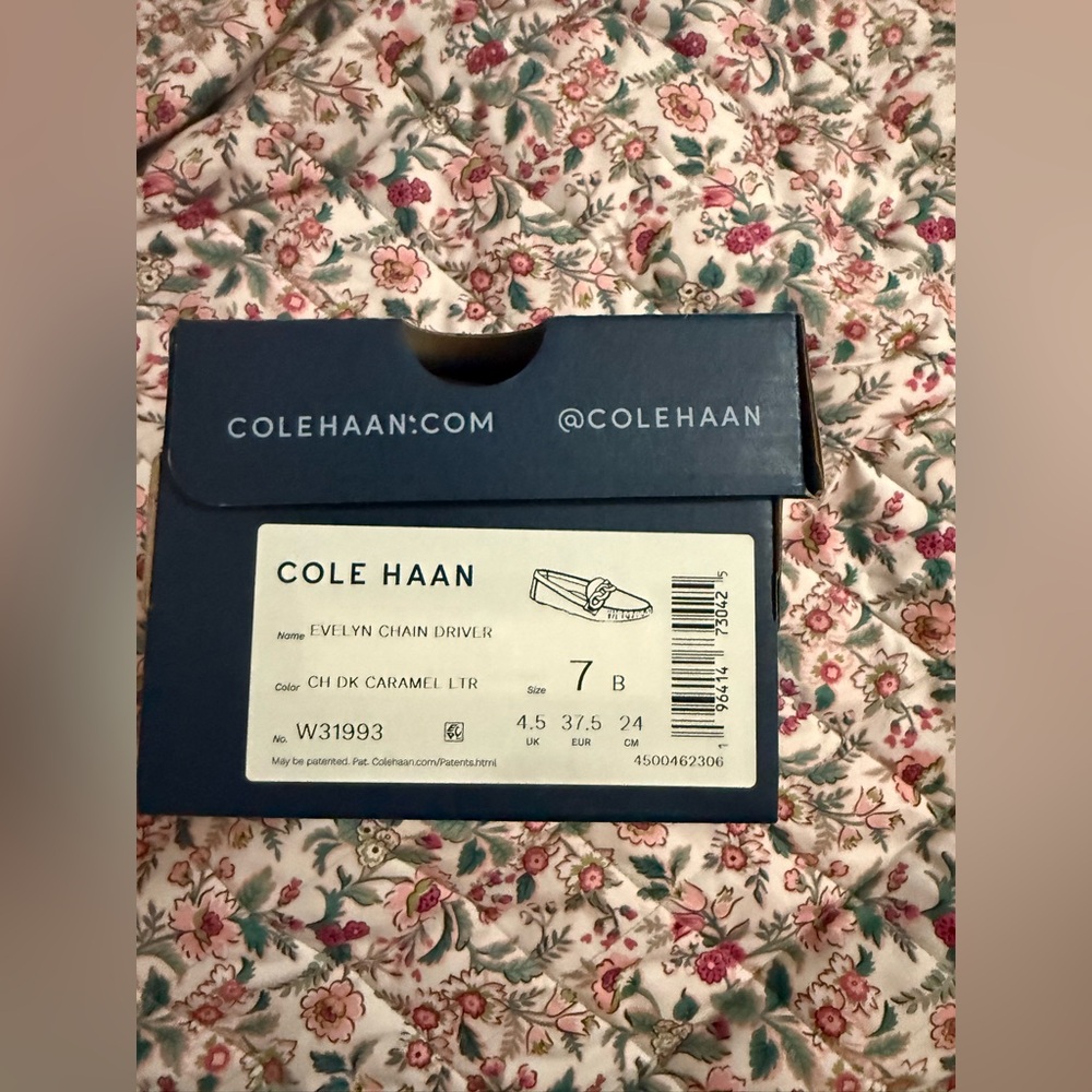 Cole Haan Tan Leather Chain-Link Loafers - Picture 4 of 5